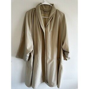 MARELLA‎ Max Mara Womens Trench Coat UK 8 Small  Beige Cotton One Button